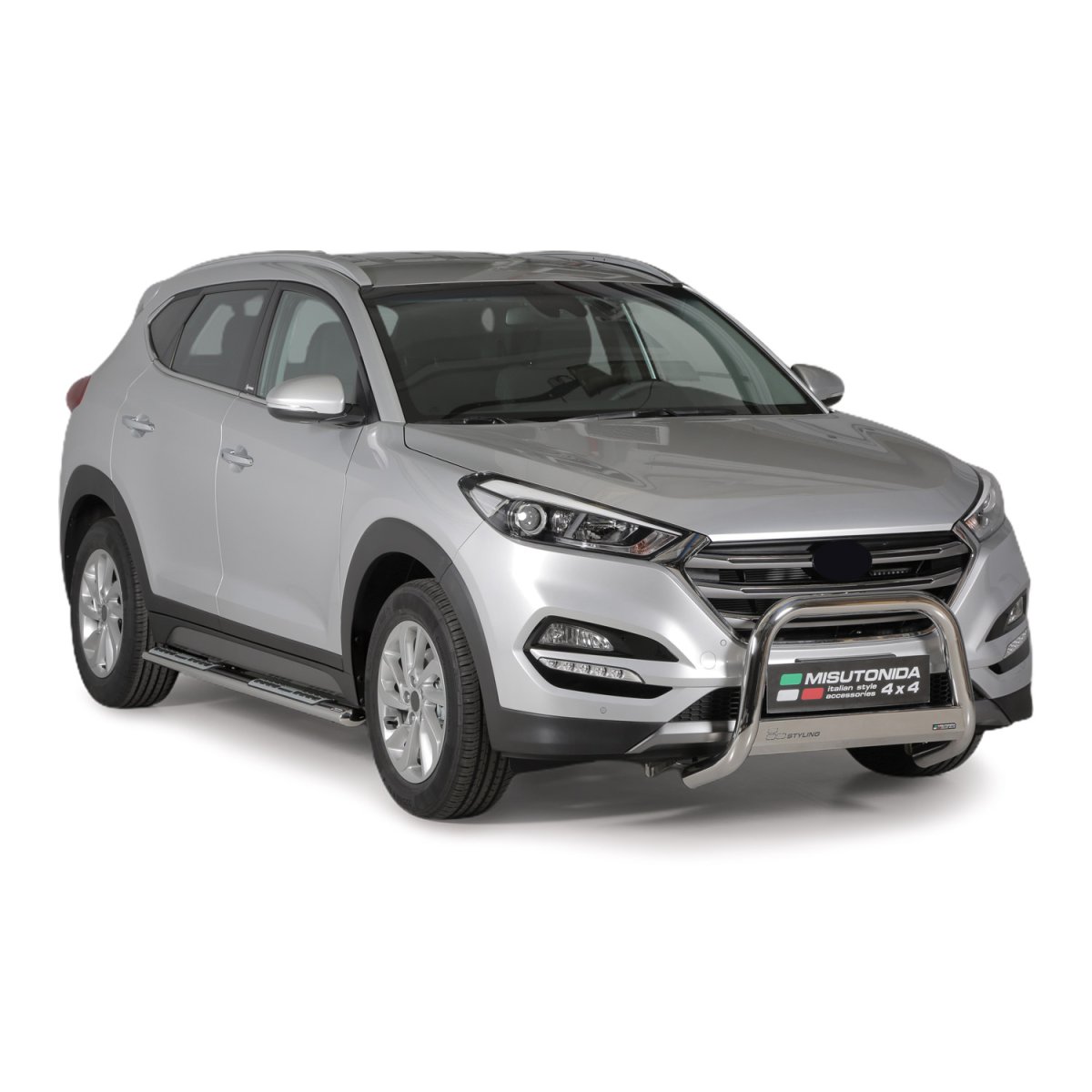 Hyundai Tucson Bull Bar - Omac - Steel - Silver - '16-'18